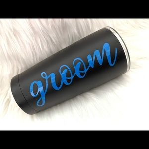 Groom Black Tumbler